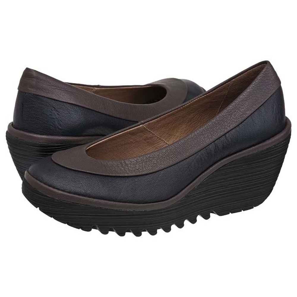 Fly London Yoko Leather Wedge Shoes - Women’s